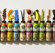 Functional beverage bottles with fruit and botanical ingredients