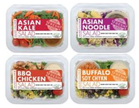 Packaged grab and go salads